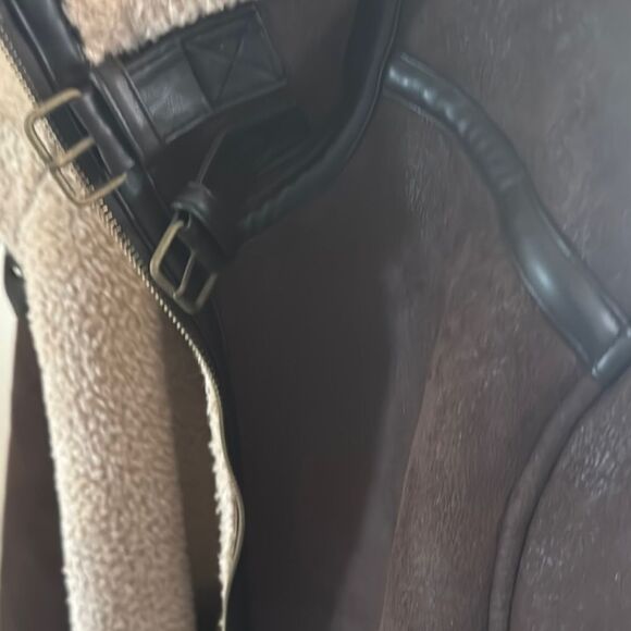 Moon Shine Large Men's  Brown Shearling Jacket - Picture 8 of 11